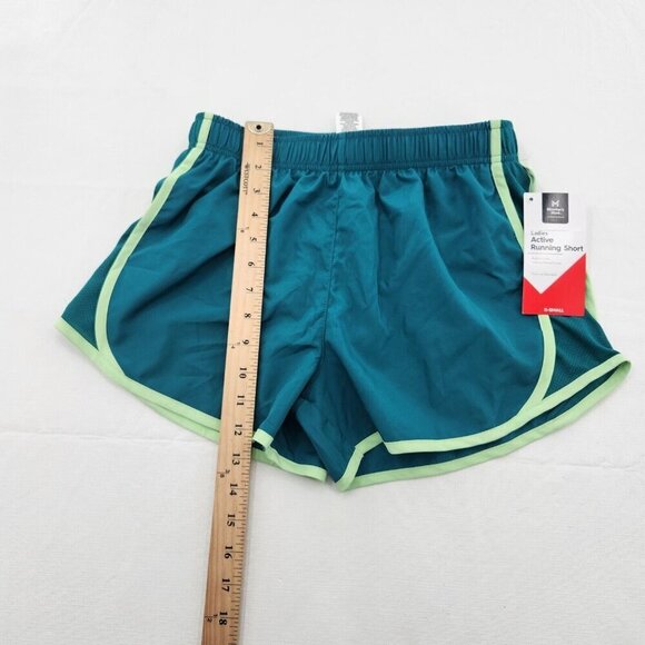 Members Mark 3" Inseam Elastic Waistband Lined Active Short Womens XS Teal - Picture 4 of 5